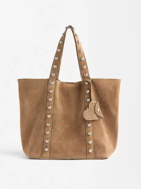 Oferta de Leather Shopper Bag With Studs por 59,99€ em Parfois