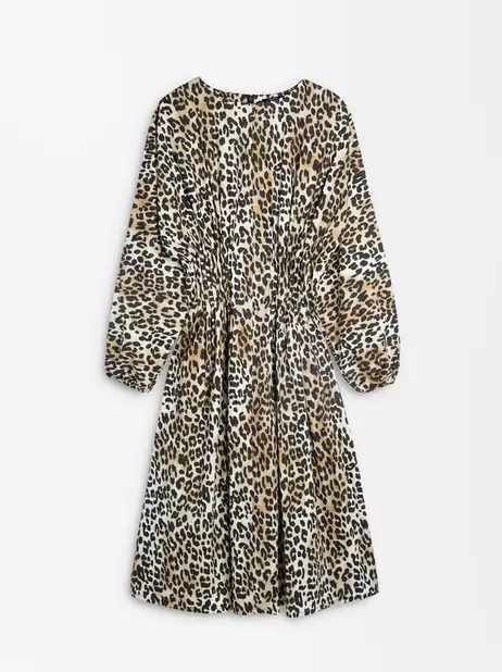 Oferta de Leopard Print Midi Dress por 42,99€ em Parfois