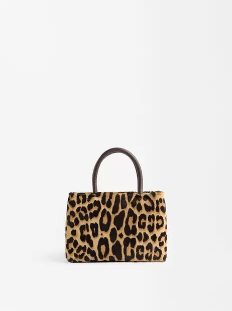 Oferta de Leopard Print Leather Tote Bag por 32,99€ em Parfois