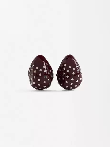 Oferta de Online Exclusive - Resin Earrings With Studs por 17,99€ em Parfois