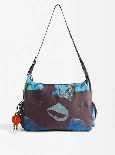 Oferta de Printed Nylon Shoulder Bag por 35,99€ em Parfois