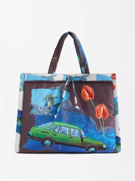 Oferta de Printed Nylon Tote Bag por 29,99€ em Parfois