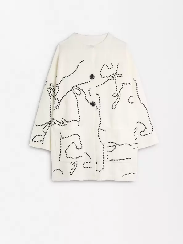 Oferta de Embroidered Knit Poncho por 59,99€ em Parfois