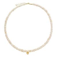 Oferta de Baroque Pearls Necklace w/ Golden Pendant por 68€ em Pedra Dura