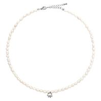 Oferta de Freshwater Pearls Necklace w/ Crystal Pendant por 58€ em Pedra Dura