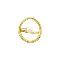 Oferta de Stainless Steel Ring w/ Pearl por 32€ em Pedra Dura