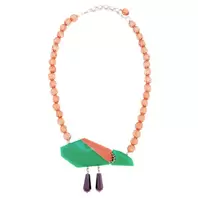 Oferta de Multicolored Resin Necklace por 28€ em Pedra Dura