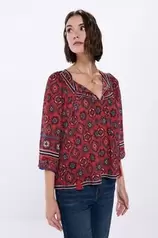 Oferta de Blusa boho flores por 12,99€ em Springfield