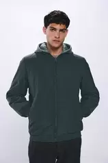 Oferta de Jaqueta bomber acolchoada com capuz removível por 49,99€ em Springfield