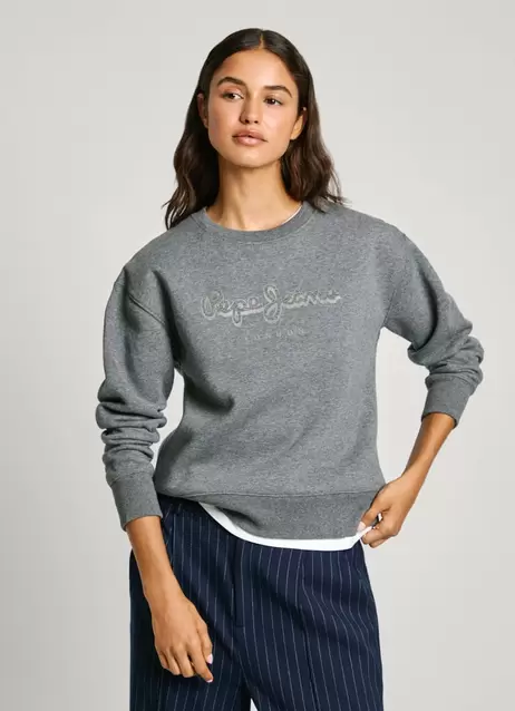 Oferta de CREW NECK LOGO SWEATSHIRT por 89,9€ em Pepe Jeans