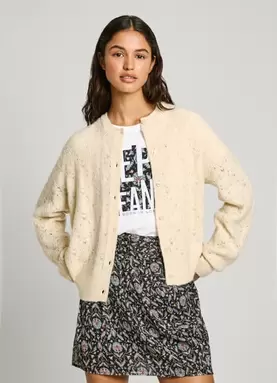 Oferta de CREW NECK OPENWORK CARDIGAN por 89,9€ em Pepe Jeans