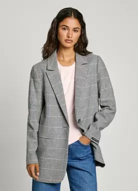 Oferta de HOUNDSTOOTH BLAZER por 150€ em Pepe Jeans