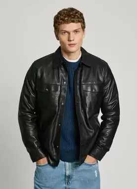 Oferta de LEATHER JACKET por 220€ em Pepe Jeans