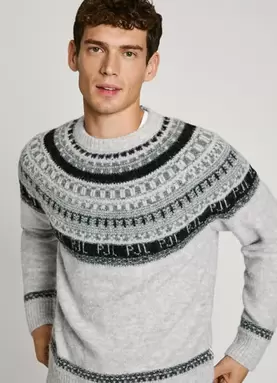 Oferta de FAIR ISLE KNITTED JUMPER por 99€ em Pepe Jeans