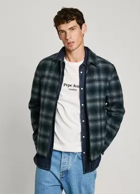 Oferta de CHECKED WOOL JACKET por 190€ em Pepe Jeans