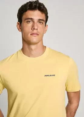 Oferta de REGULAR FIT T-SHIRT WITH LOGO PRINT por 35€ em Pepe Jeans