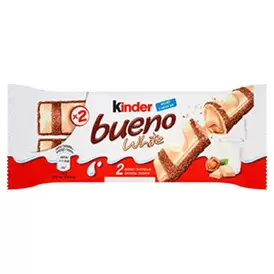 Oferta de Choc KINDER Bueno White T/2 39gr por 1,19€ em SPAR