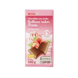 Oferta de Choc SPAR Recheio Morango 100gr por 1,19€ em SPAR