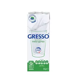 Oferta de Leite GRESSO UHT Meio Gordo 1lt por 0,89€ em SPAR