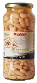 Oferta de Feijão SPAR Branco Cozido Frasco 540gr por 0,89€ em SPAR