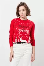 Oferta de Camisola de Natal com estampado de flocos de neve por 7,9€ em Showroomprive