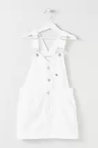 Oferta de Vestido-jardineiras<br>Branco por 32,9€ em Showroomprive