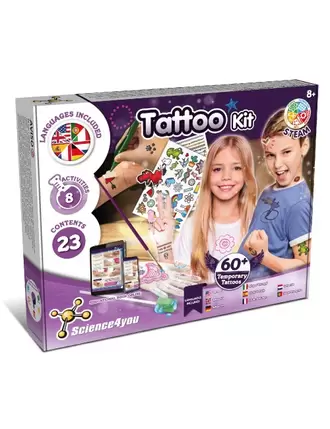 Oferta de Fábrica de Tatuagens Temporárias - Multilingue por 17,99€ em Science4you