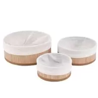 Oferta de CESTO DE ARRUMAÇÃO PEQUENO BAMBU NATURAL por 3,65€ em Pollux