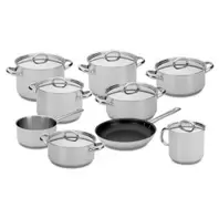 Oferta de TREM COZINHA INOX 9 PÇS LOW COST SILAMPOS por 211,15€ em Pollux