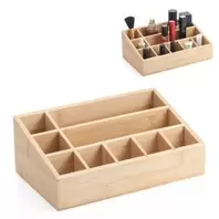 Oferta de ORGANIZADOR EM BAMBU P/COSMETICOS por 11,75€ em Pollux