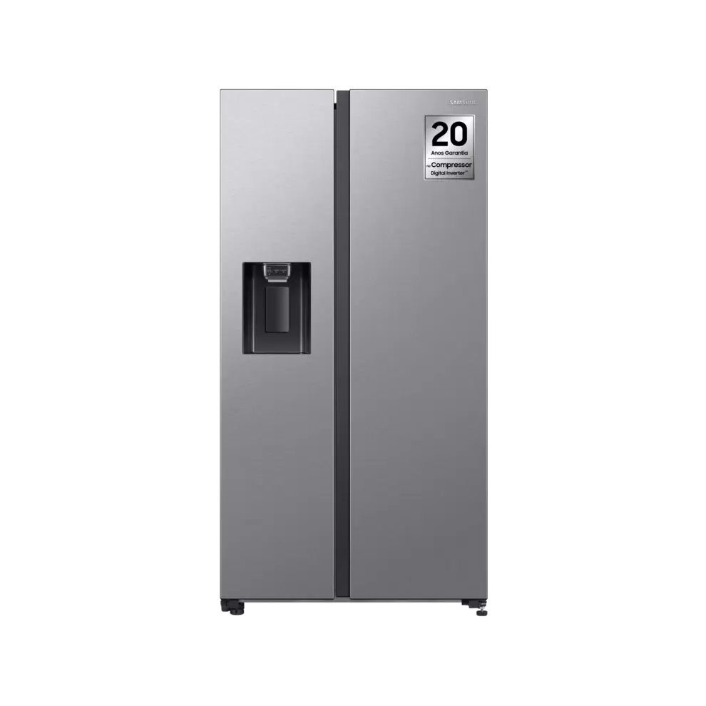 Oferta de Frigorífico Side by Side Tecnologia SpaceMax™ 635L Inox por 1479€ em Samsung