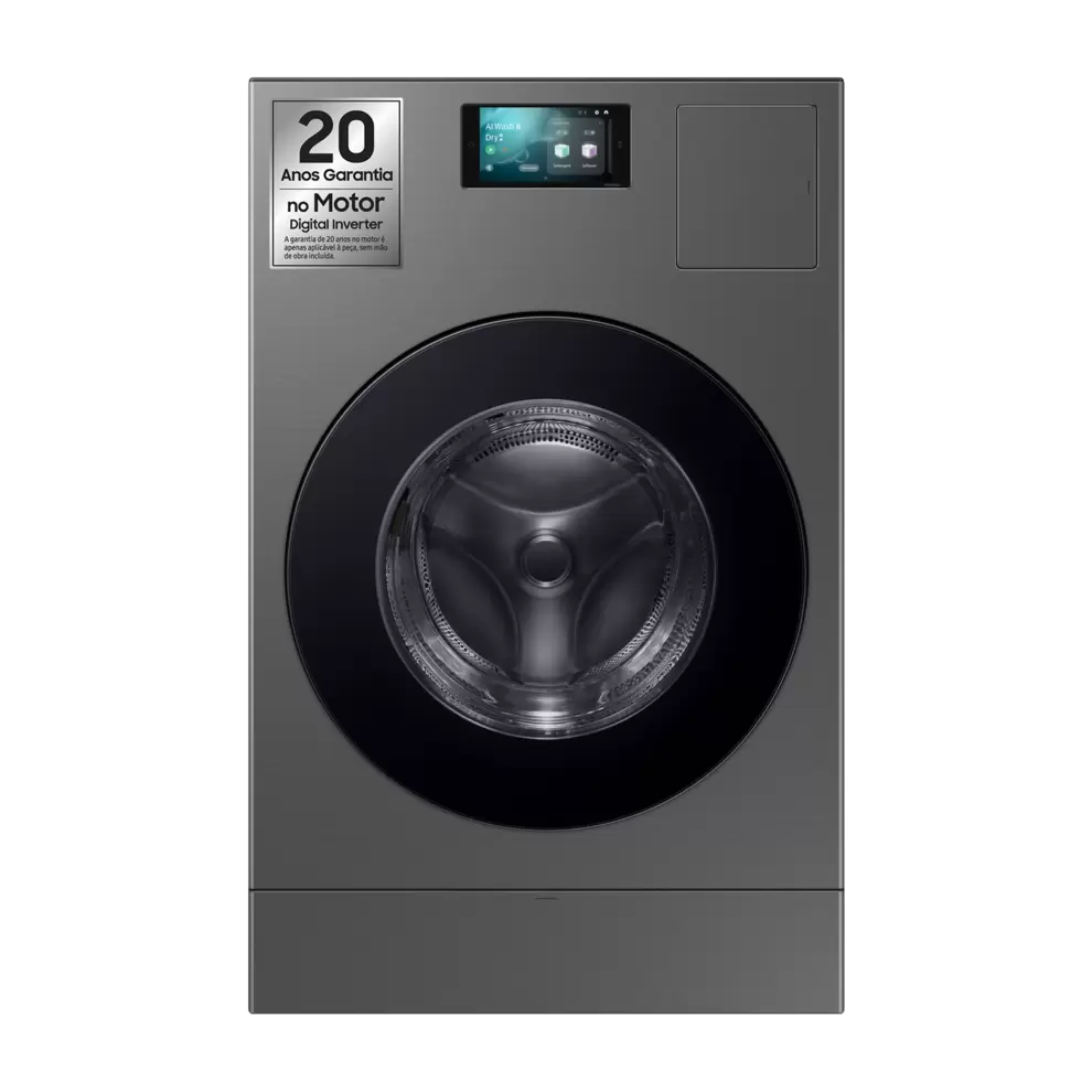 Oferta de Máquina de Lavar e Secar Roupa 18/11kg Bespoke AI Laundry Combo™ por 2639€ em Samsung