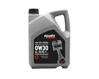 Oferta de Óleo de motor Roady 0W30 C2 LL-12FE 5L por 39,9€ em Roady