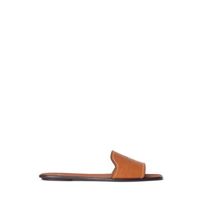 Oferta de Vachetta Leather Slide Sandal por 299€ em Ralph Lauren
