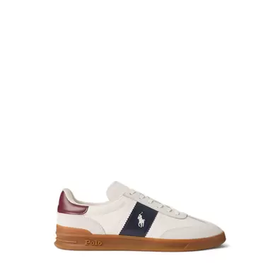 Oferta de Heritage Aera Leather-Suede Trainer por 129€ em Ralph Lauren