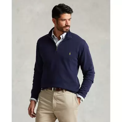 Oferta de Estate Rib Half-Zip Pullover por 179€ em Ralph Lauren