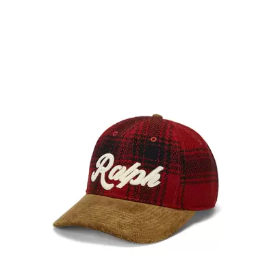 Oferta de Suede-Bill Plaid Wool Ball Cap por 169€ em Ralph Lauren