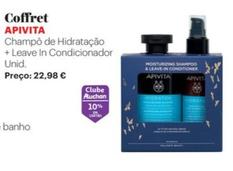 Oferta de Apivita - Coffret Champo De Hidratacao + Leave In Condicionador Unid por 22,98€ em Auchan