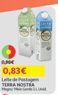 Oferta de Leite de Pastagem por 0,83€ em Auchan