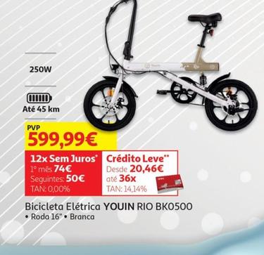 Oferta de Youin - Bicicleta Elétrica Rio Bk0500 por 599,99€ em Auchan