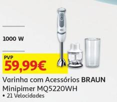 Oferta de Varinha Com Acessorios Minipimer MQ5220WH por 59,99€ em Auchan