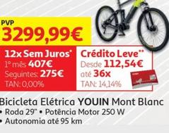 Oferta de Youin - Bicicleta Elétrica  Mont Blanc por 3299,99€ em Auchan