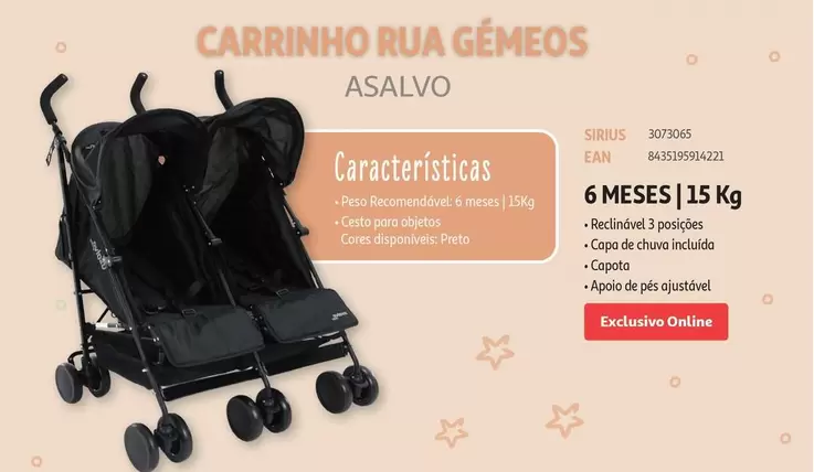 Oferta de Carrinho Rua Gémeos em Auchan