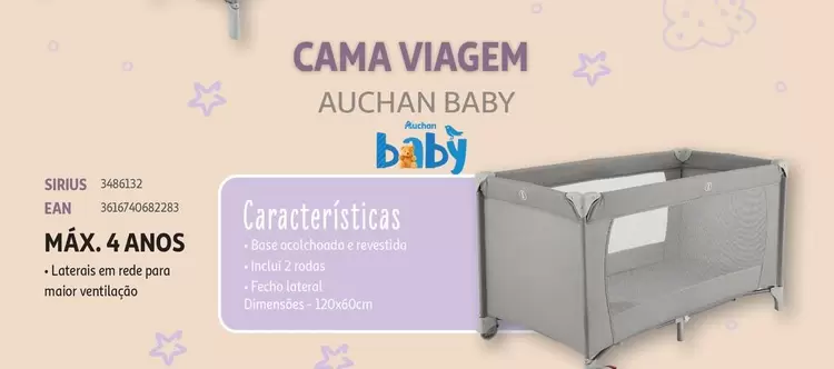 Oferta de Cama Viagem  Babyem Auchan