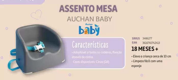 Oferta de Assento Mesa em Auchan