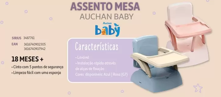 Oferta de ASSENTO MESA em Auchan