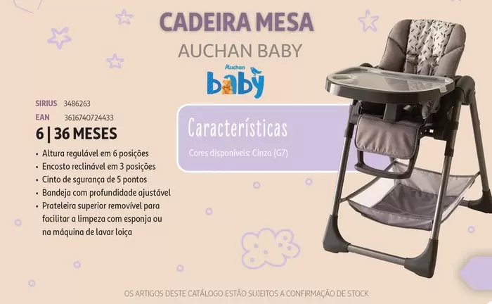 Oferta de Cadeira Mesa  em Auchan