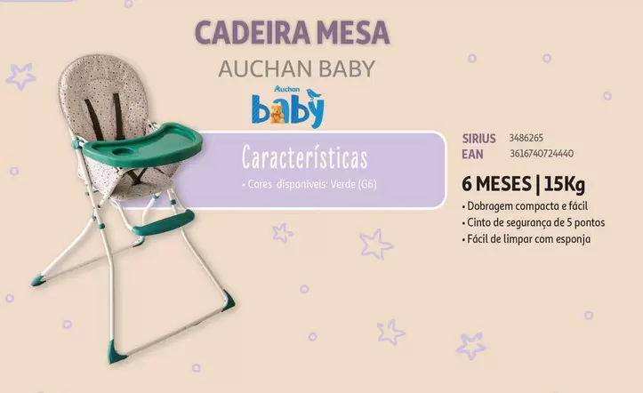 Oferta de CADEIRA MESAem Auchan