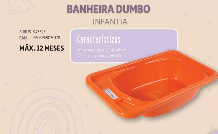 Oferta de Banheira Dumboem Auchan