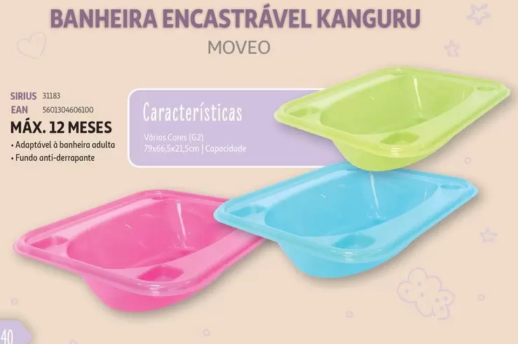 Oferta de Banheira Encastrável Kanguruem Auchan